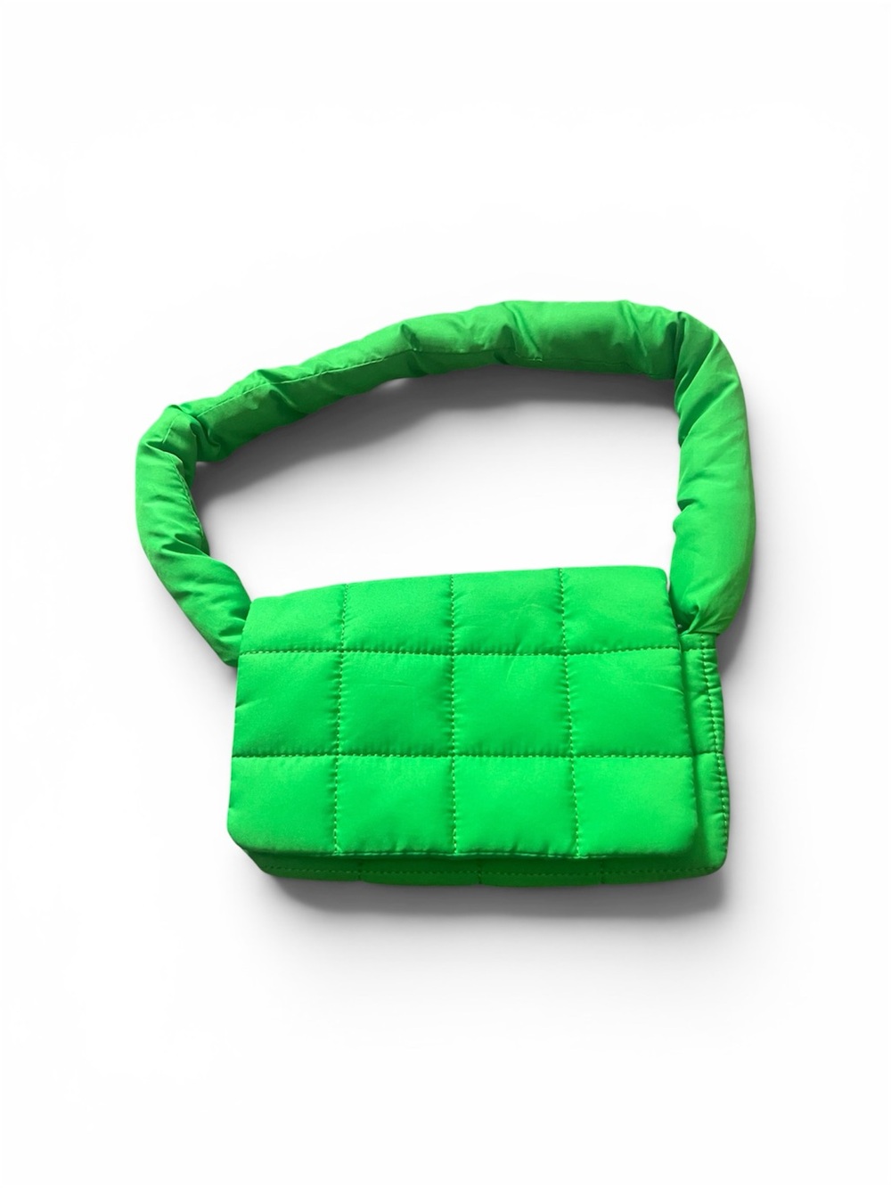 H&M Bright Green Quilted Shoulder Bag
